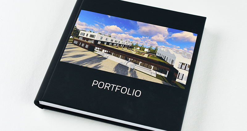 Portfolio di un architetto con i suoi migliori progetti