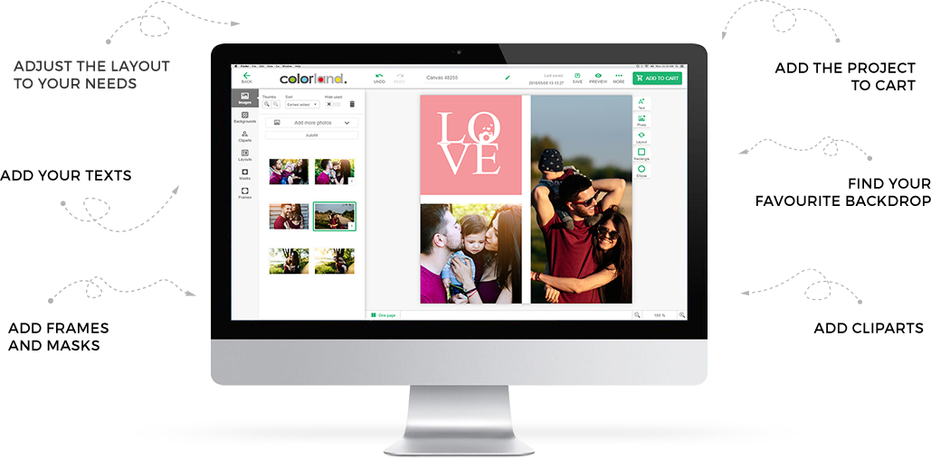 Photo Canvas editor