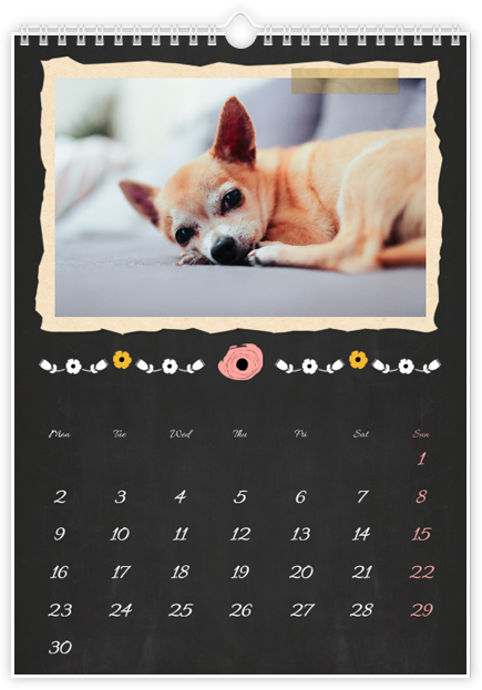 photo calendar A3 Vertical Folklove