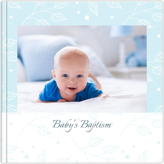personalized baptism photo album