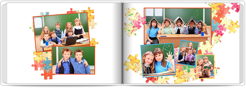 Klein fotoboek Puzzel Kinderen Colorland