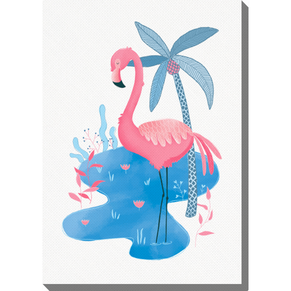 Photo Canvas Flamingo Dance Colorland Uk