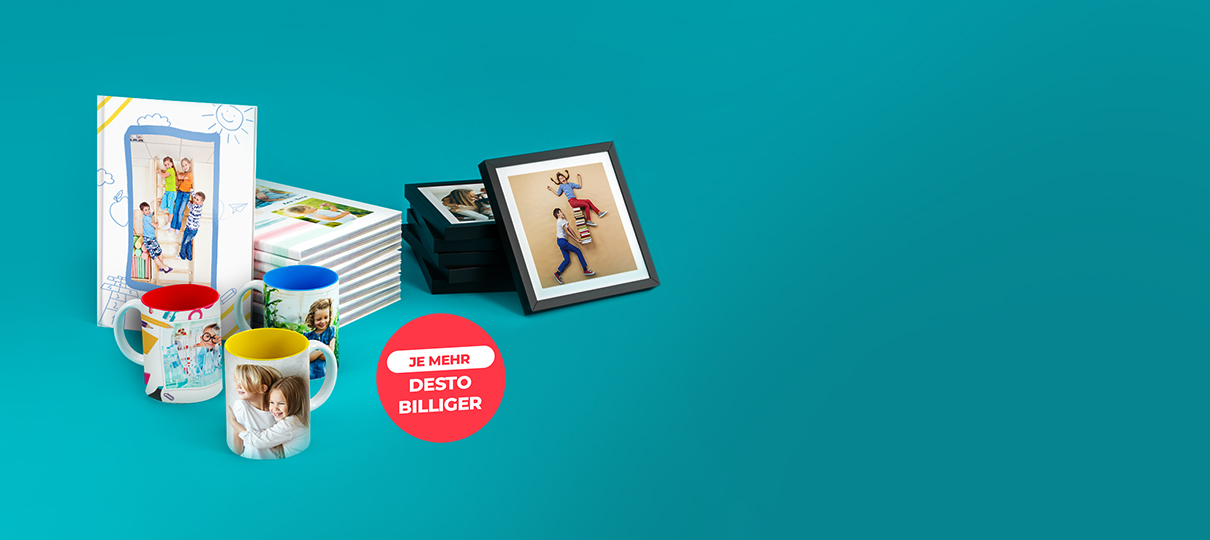 60% Rabatt auf alle Hardcover und Exklusiv Fotobücher