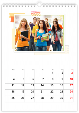 Calendrier Photo A4 Vertical LA CHRONIQUE DE MA CLASSE