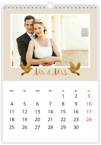 Calendrier Photo A4 Vertical Les moments magiques