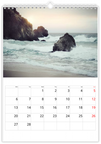 Calendrier Photo A4 Vertical POUR CHAQUE OCCASION