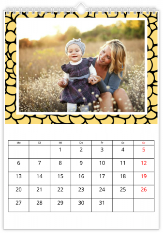 Calendrier Photo A4 Vertical PORTE BONHEUR