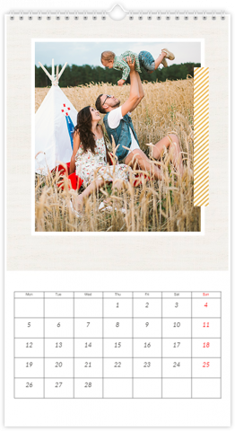 Calendrier Photo XL Une famille heureuse