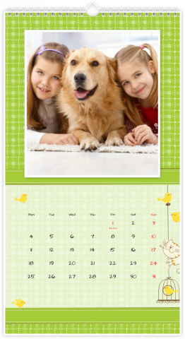 Calendrier Photo XL Comme chat et chien