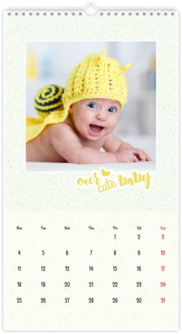 Calendrier Photo XL NOTRE PETIT AMOUR