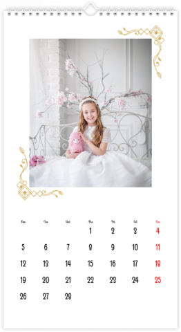 Calendrier Photo XL EN BLANC