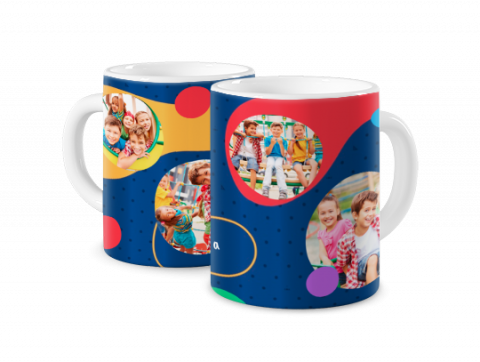 Coloured Mug Zigzags