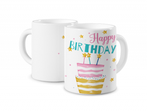 Forum Novelties - Set Di 8 Bicchieri Eleganti Per Compleanno, 266 Ml, Multicolore Brillante