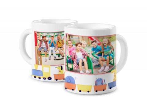 Mug Photo Coloré Train coloré