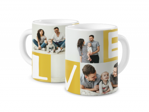 Coloured Mug Love