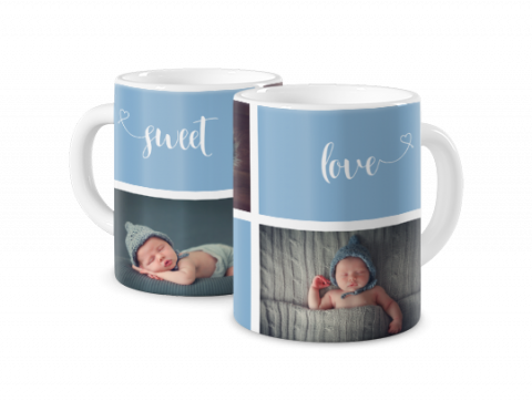 Coloured Mug Sweet Angel - Blue 1