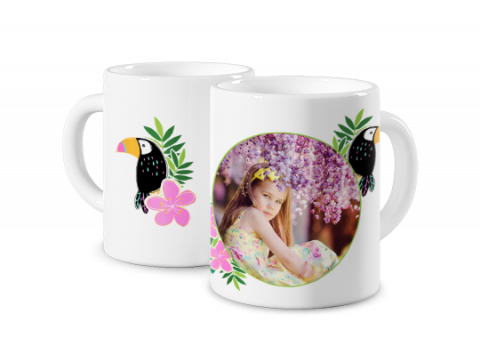 Coloured Mug Summer Toucan