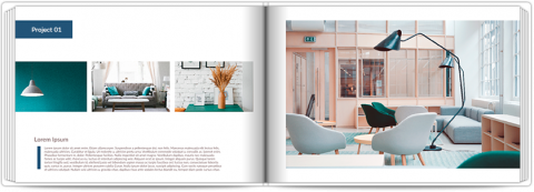 Fotoboek A5 met zachte kaft Designer Portfolio