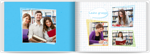 Fotoboek A5 met zachte kaft School notitieboek