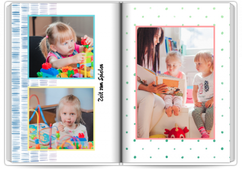 Fotobuch Exklusiv A4 Hochformat Kindergartenspiele