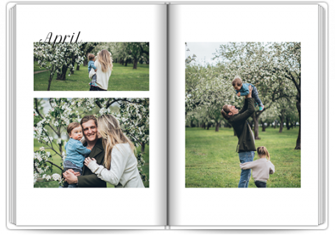 Fotobuch Exklusiv A4 Hochformat Ein Jahr voller Erinnerungen