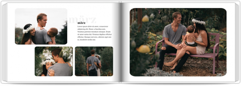 Fotobuch Exklusiv A4 Querformat Mein Jahr in Bildern