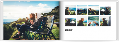 Fotobuch Exklusiv A4 Querformat Zusammenfassung des Jahres - minimalistischer Stil