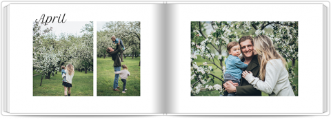 Fotobuch Exklusiv A4 Querformat Ein Jahr voller Erinnerungen