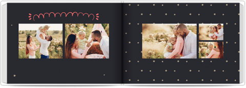 Fotobuch Exklusiv A4 Querformat Buch voller Muster