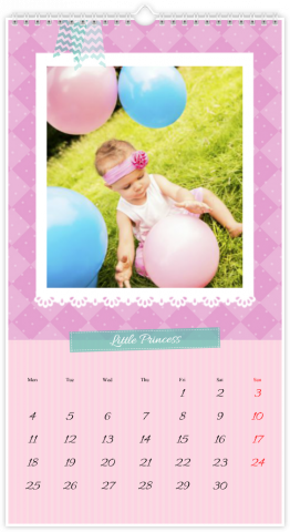 Fotocalendario XL Little Princess