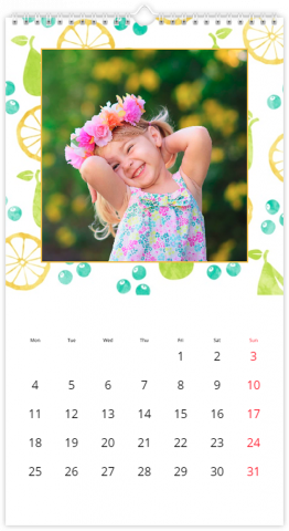 Fotocalendario XL Frutas