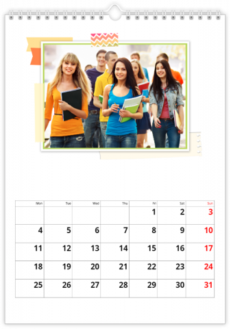 Fotokalendár A4 na výšku Kronika našej triedy