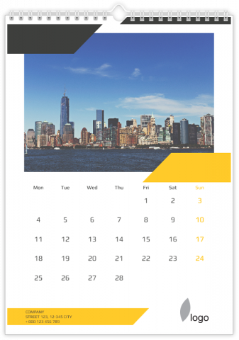 Fotokalender A3 Hochformat Meine Firma