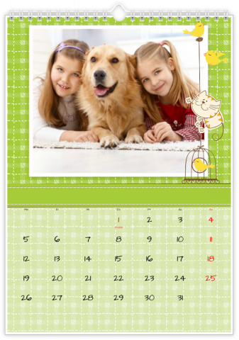 Fotokalender A4 Hochformat Hund und Katze