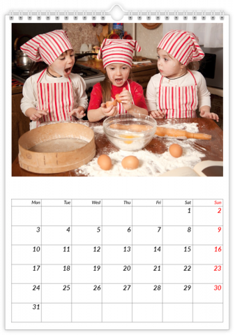 Fotokalender A4 Hochformat Notizbuch