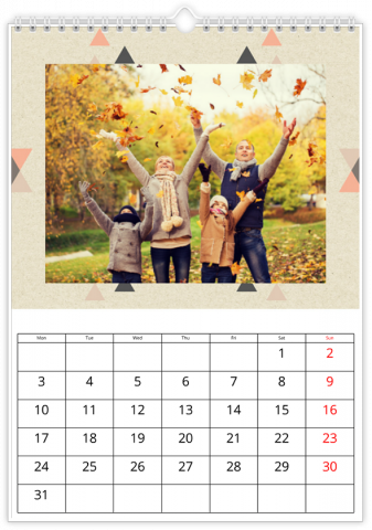 Fotokalender A3 Hochformat Abstrakt