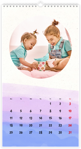 Fotokalender 32,5x60,5 (XL) Farbtöne