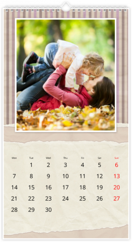 Fotokalender XL Kariert