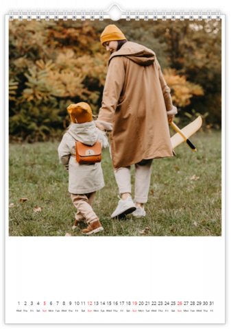Fotokalender A4 Hochformat Max Foto