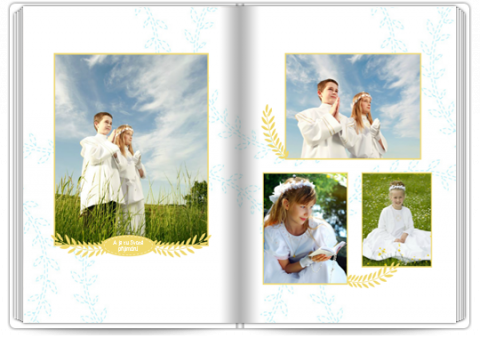 Fotokniha Premium A4 na výšku Blankytné vzpomínky