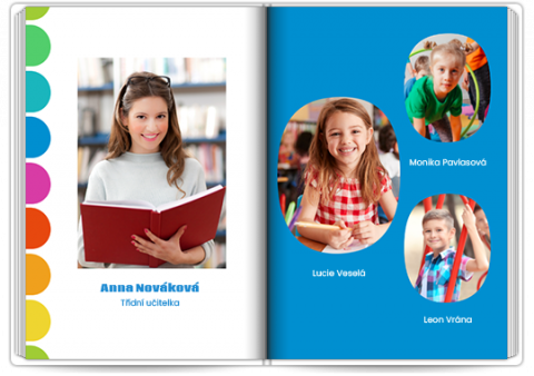 Fotokniha Premium A4 na výšku Barevná škola