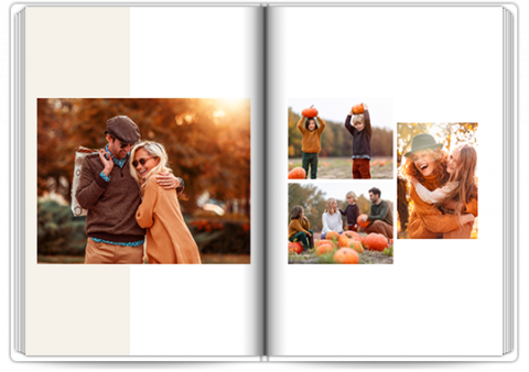 Fotokniha Premium A4 na výšku Rodinné vzpomínky – béžová