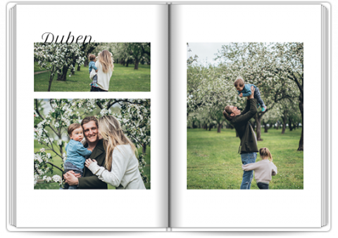 Fotokniha Premium A4 na výšku Rok plný vzpomínek