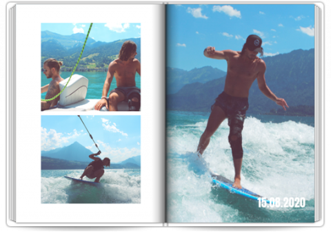 Fotokniha Premium A4 na výšku Fotografie z prázdnin