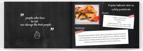 Fotoknyga A5 su minkštu viršeliu Kulinarine knyga