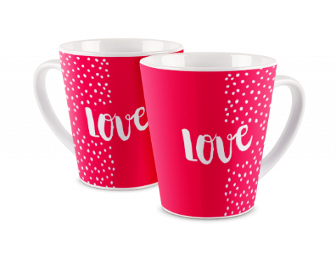 Latte Mug Dotted Love