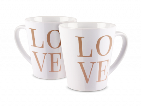 Latte Mug Love Gold