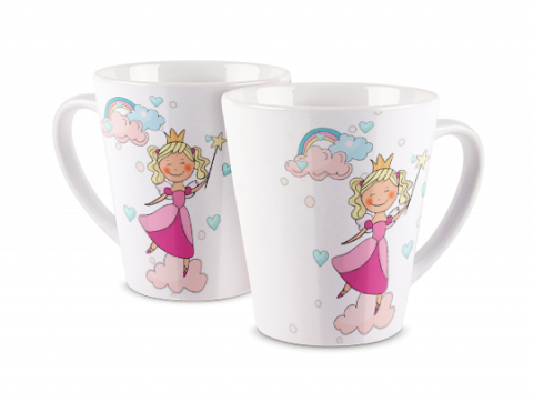 Fototasse Latte Kleine Prinzessin