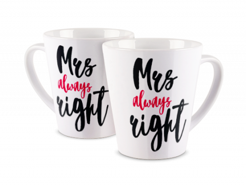 Latte Mug Mrs. Always Right