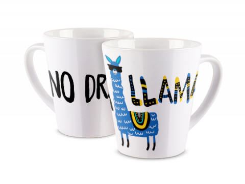 Latte Mug No Drama Llama